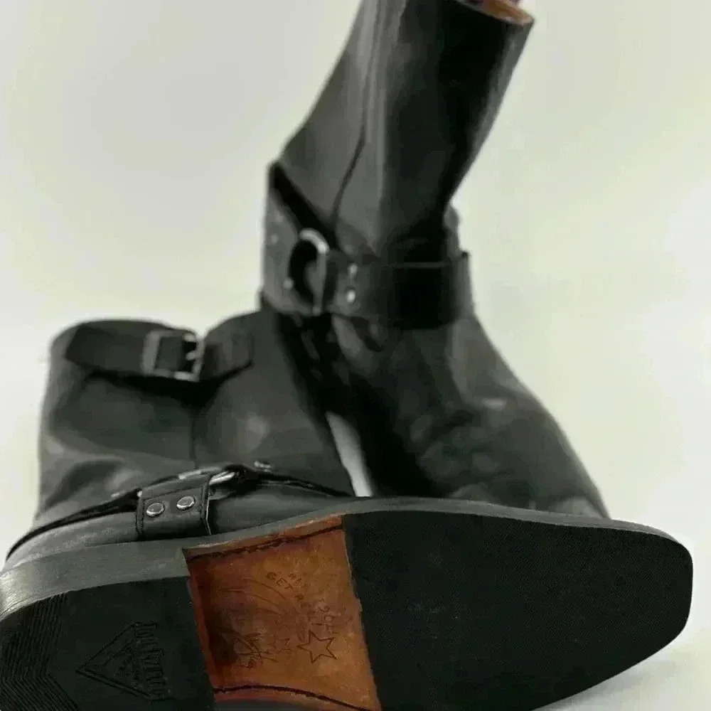 John Fluevog Original Men’s Black Leather Boots in size 9M - Picture 15 of 17
